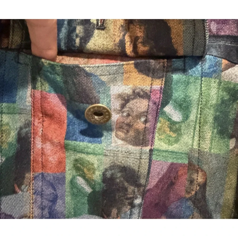 Vintage Randy Kemper Renaissance Art Denim Jacket Museum Core Maximalist 10 - Picture 16 of 16